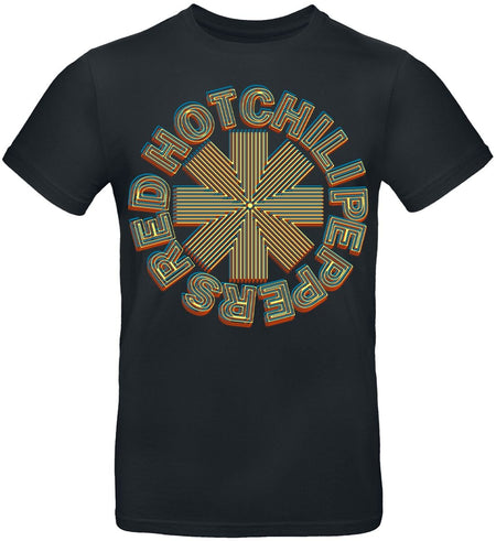 T-Shirt Manches courtes  de Red Hot Chili Peppers - Abstract Logo - S à 3XL - pour Homme - noir - Red Hot Chili Peppers