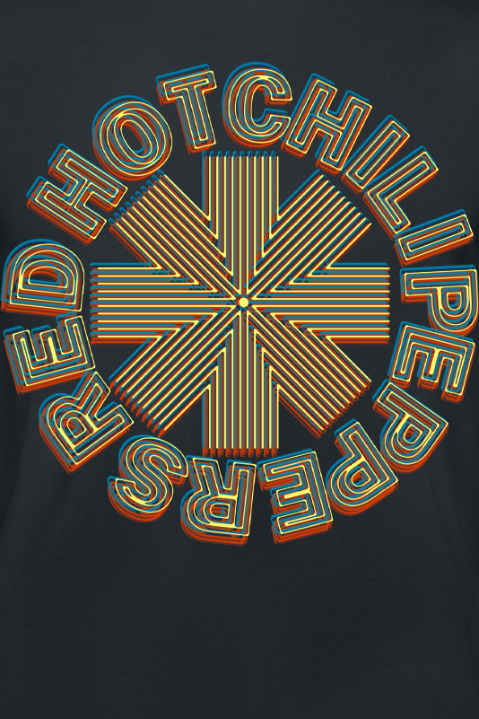 T-Shirt Manches courtes  de Red Hot Chili Peppers - Abstract Logo - S à 3XL - pour Homme - noir - Red Hot Chili Peppers - View 2