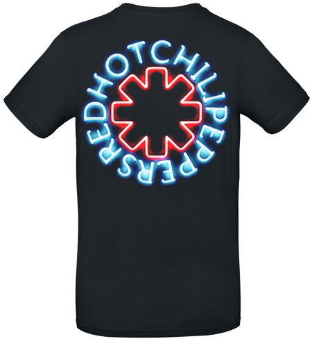 T-Shirt Manches courtes  de Red Hot Chili Peppers - Neon Logo - S à 3XL - pour Homme - noir - Red Hot Chili Peppers - View 2