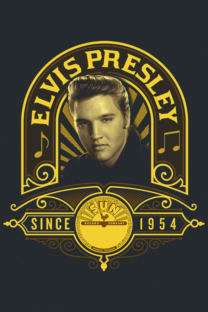 T-Shirt Manches courtes  de Elvis Presley - Studio Portrait - XS à XL - pour Femme - noir - Elvis Presley - View 2