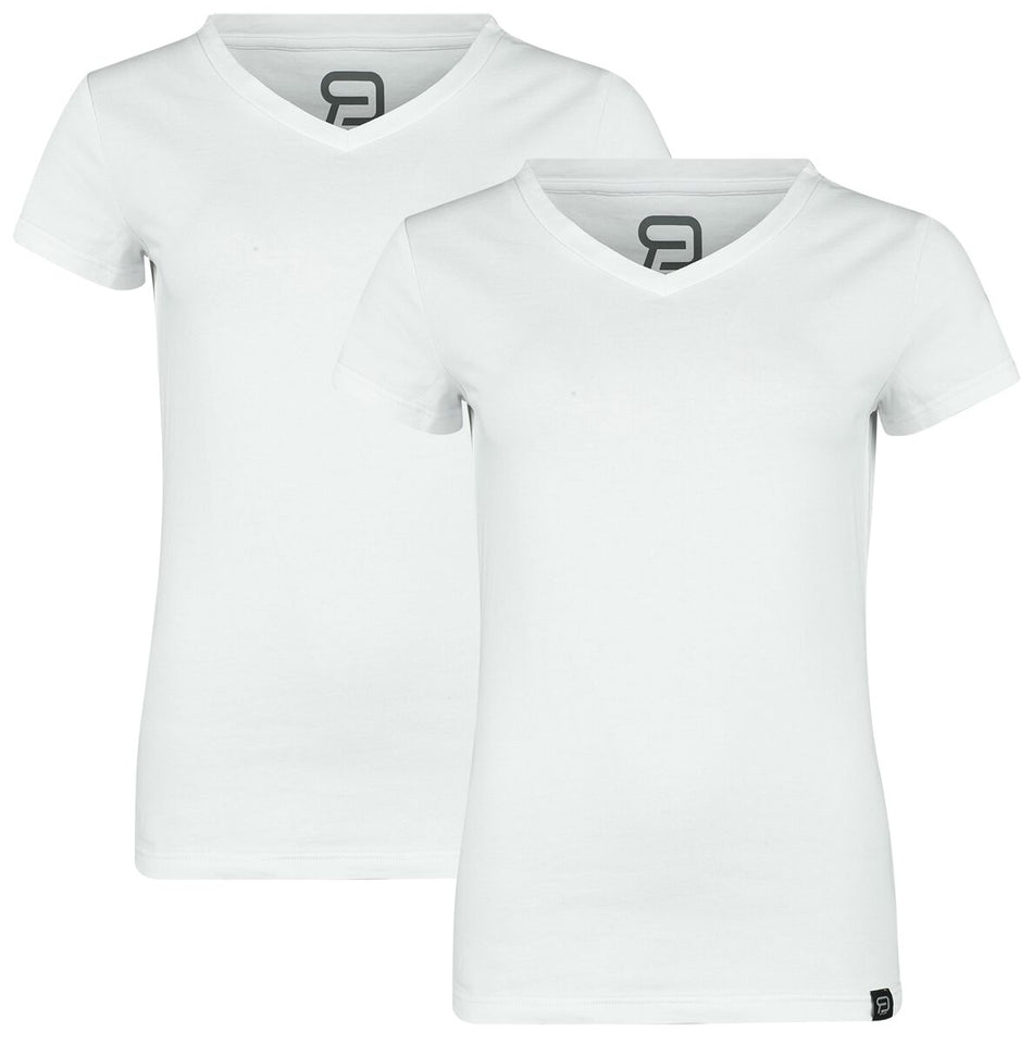 T-Shirt Manches courtes  de RED by EMP - T-Shirts (Lot de 2) - S à XXL - pour Femme - blanc - RED by EMP