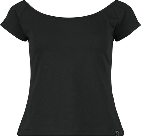 T-Shirt Manches courtes  de Black Premium by EMP - Cropped T-Shirt - S à XXL - pour Femme - noir - Black Premium by EMP