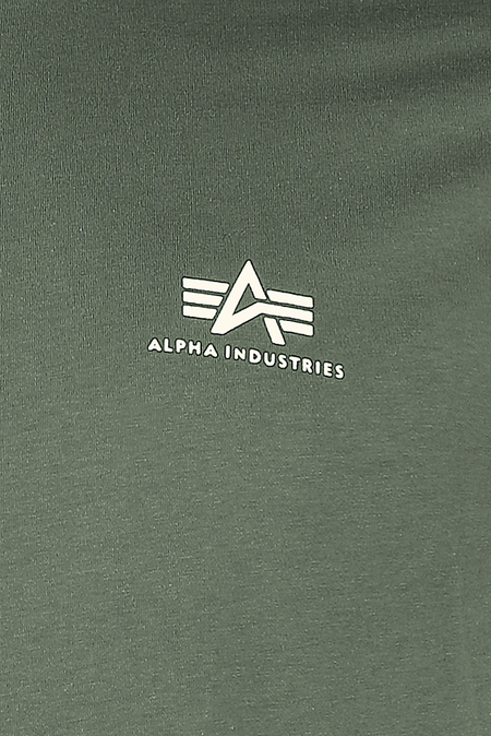 T-Shirt Manches courtes  de Alpha Industries - T-Shirt Basic - Petit Logo - S à XXL - pour Homme - vert - alpha industries - View 2