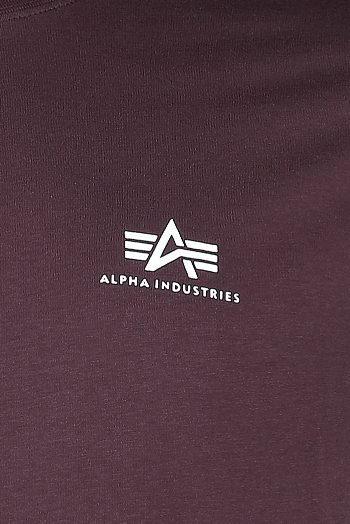 T-Shirt Manches courtes  de Alpha Industries - T-Shirt Basic - Petit Logo - S à XXL - pour Homme - bordeaux - alpha industries - View 2