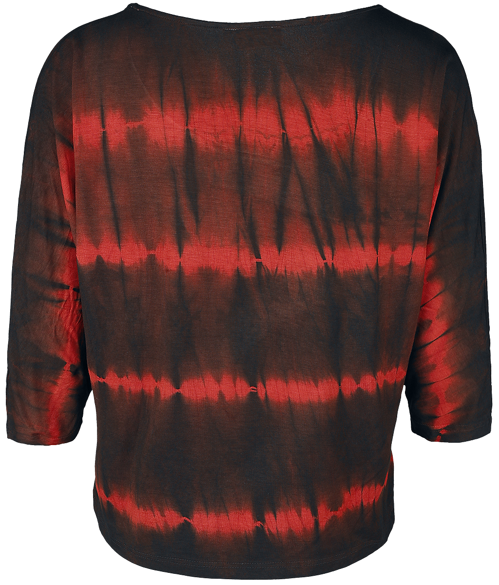 T-shirt manches longues Gothic de Innocent - Haut Solana - XS à 4XL - pour Femme - noir/rouge - innocent - View 2