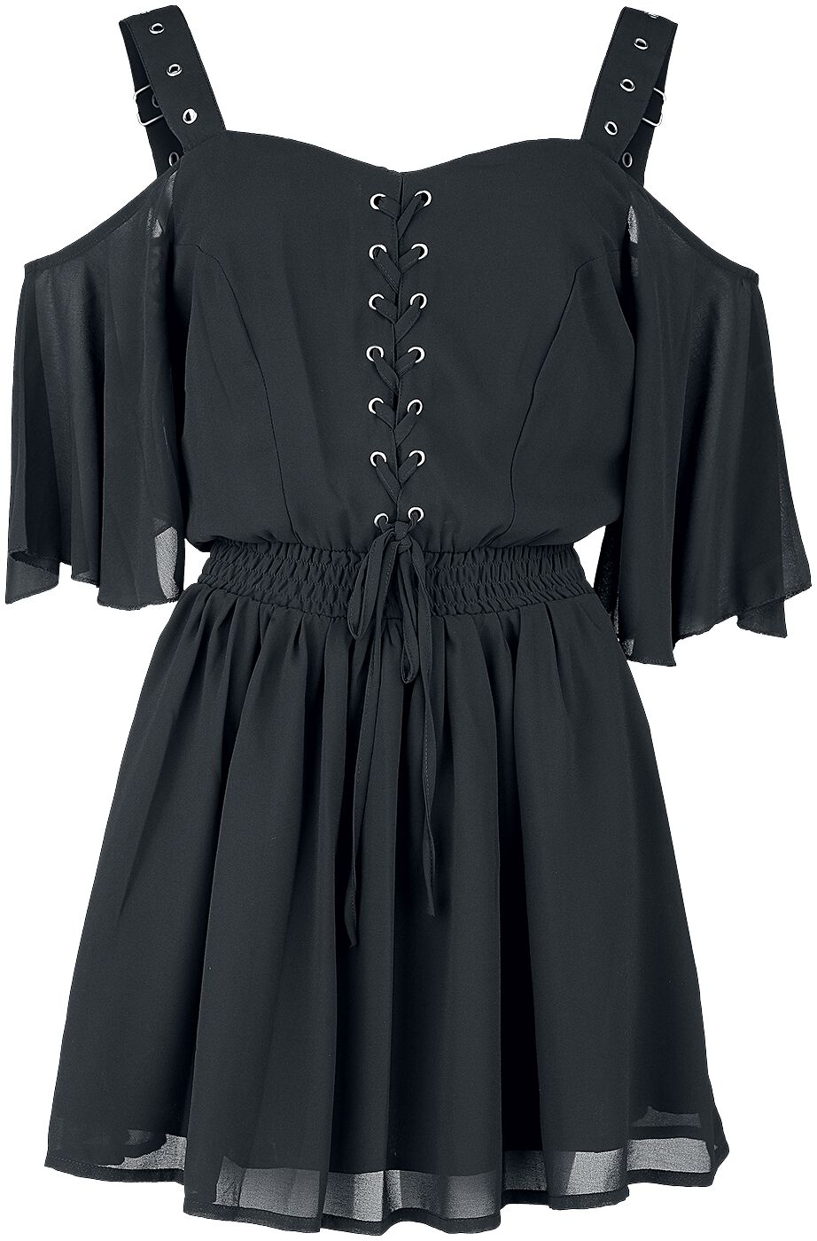 Robe courte Gothic de Poizen Industries - Robe Catastrophe - XS à 4XL - pour Femme - noir - Poizen Industries