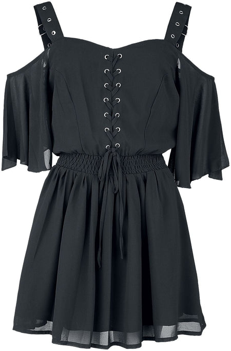 Robe courte Gothic de Poizen Industries - Robe Catastrophe - XS à XXL - pour Femme - noir - Poizen Industries