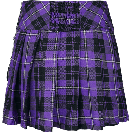 Jupe courte Gothic de Chemical Black - Hybrid - Jupe - XS à 4XL - pour Femme - lilas/noir - Chemical Black - View 2