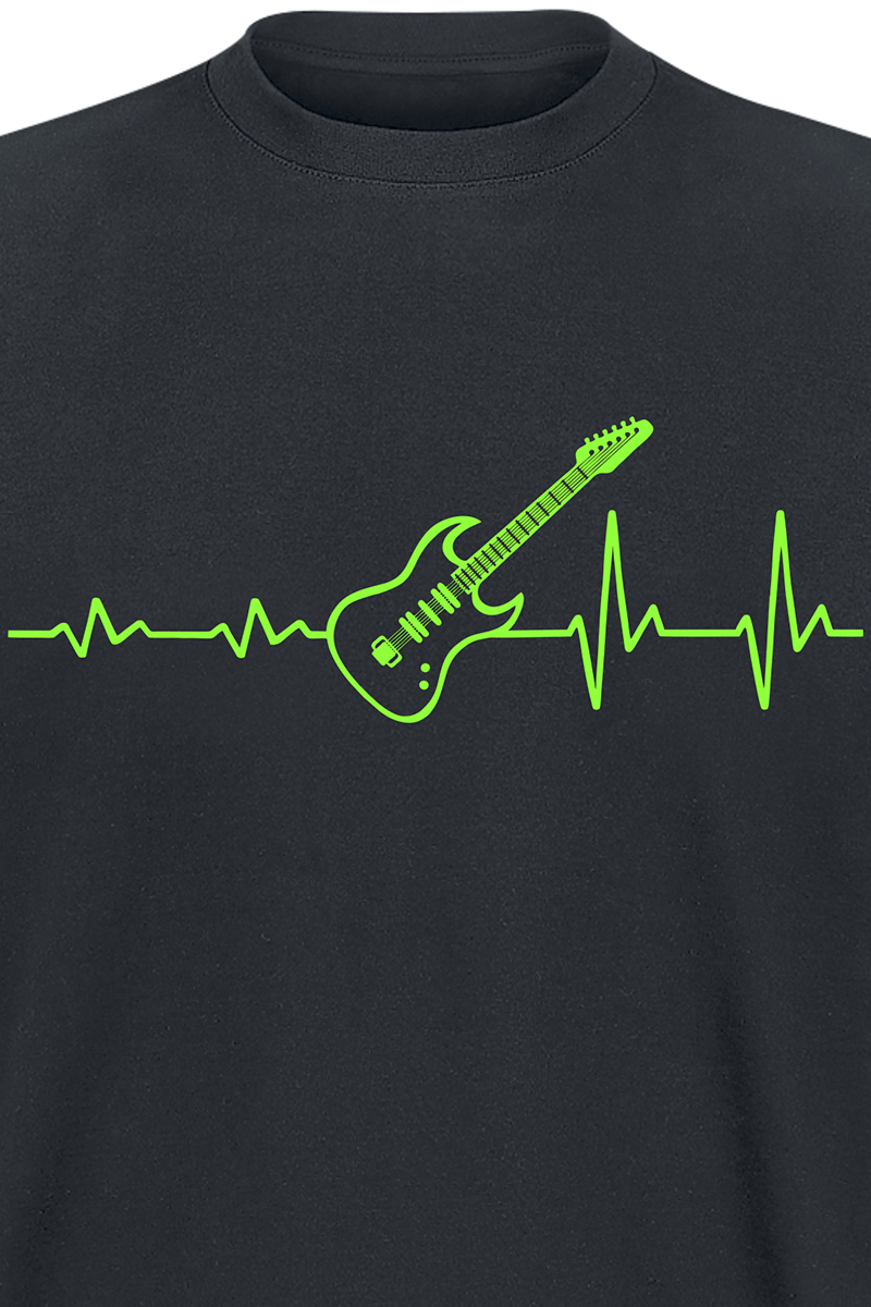 T-Shirt Manches courtes Fun de Slogans - ECG - Guitare - S à 4XL - pour Homme - noir - Slogans - View 2