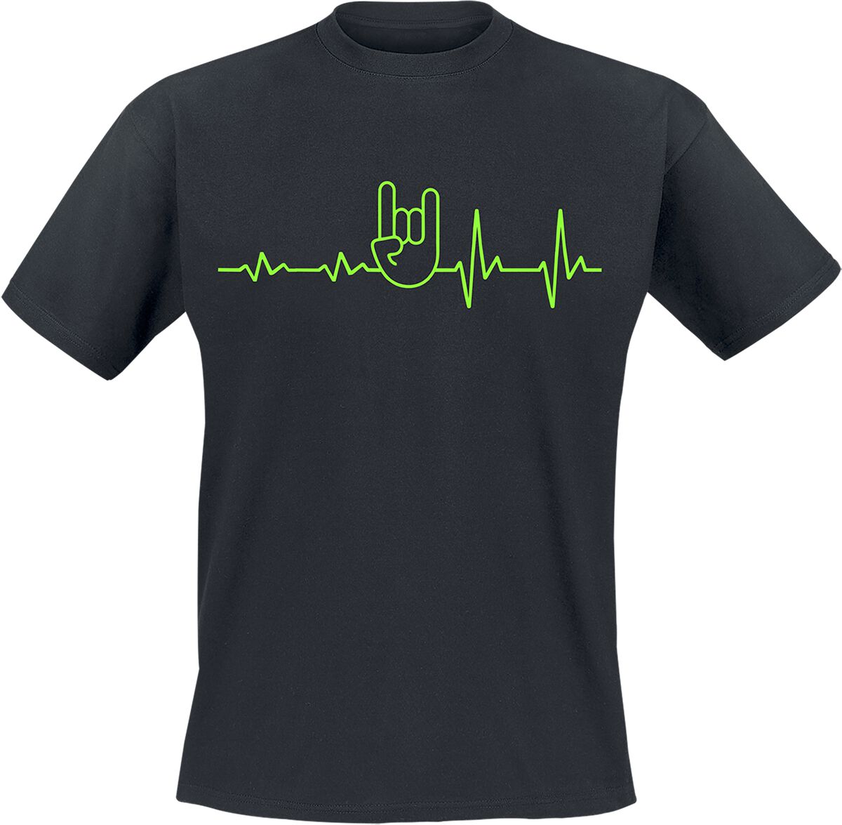 T-Shirt Manches courtes Fun de Slogans - ECG - Heavy Metal - S à 4XL - pour Homme - noir - Slogans