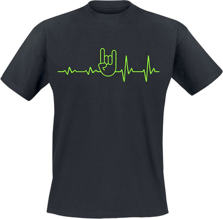 T-Shirt Manches courtes Fun de Slogans - ECG - Heavy Metal - S à 4XL - pour Homme - noir - Slogans