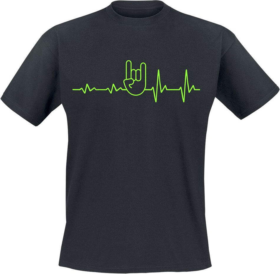 T-Shirt Manches courtes Fun de Slogans - ECG - Heavy Metal - S à 4XL - pour Homme - noir - Slogans
