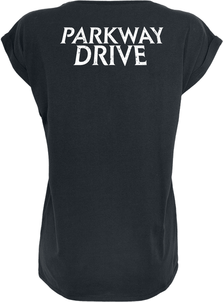 T-Shirt Manches courtes  de Parkway Drive - Smoke Skull - S à XXL - pour Femme - noir - Parkway Drive - View 2