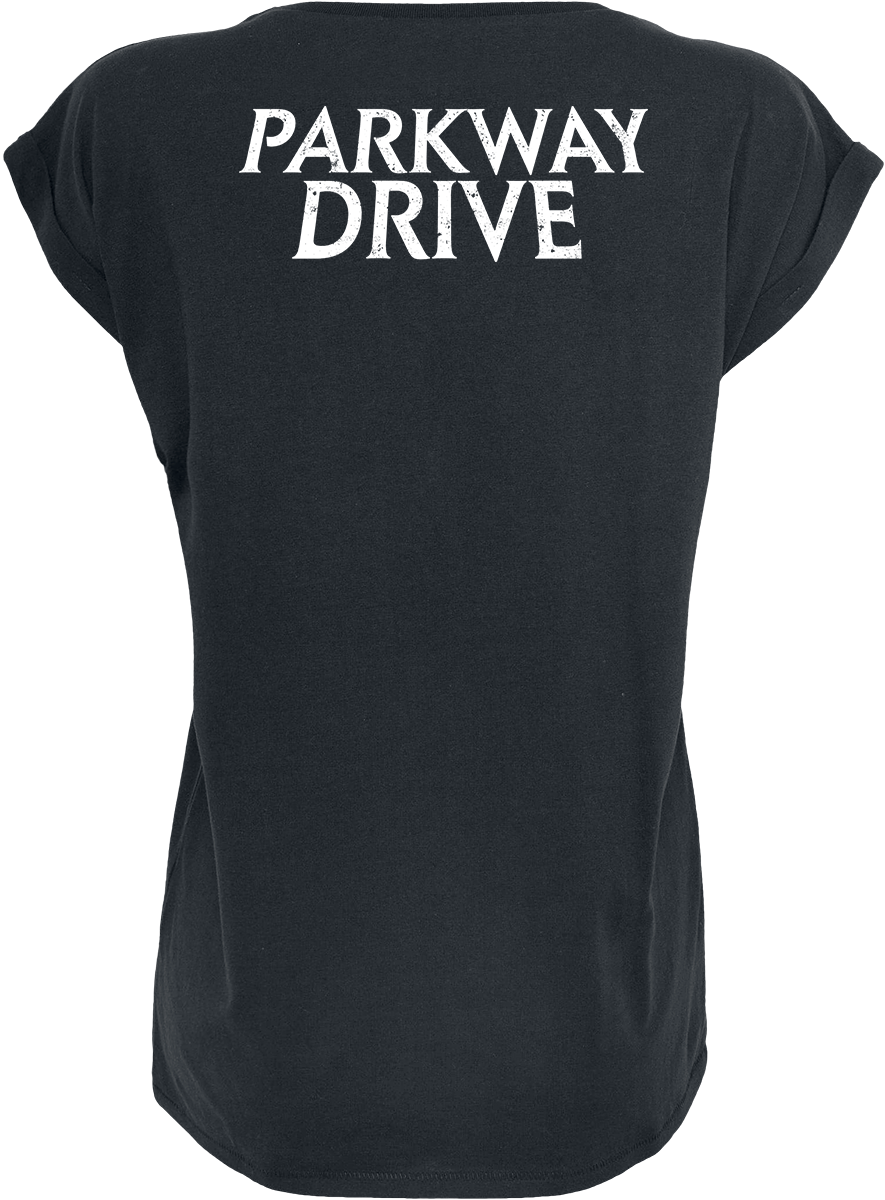 T-Shirt Manches courtes  de Parkway Drive - Smoke Skull - S à XXL - pour Femme - noir - Parkway Drive - View 2