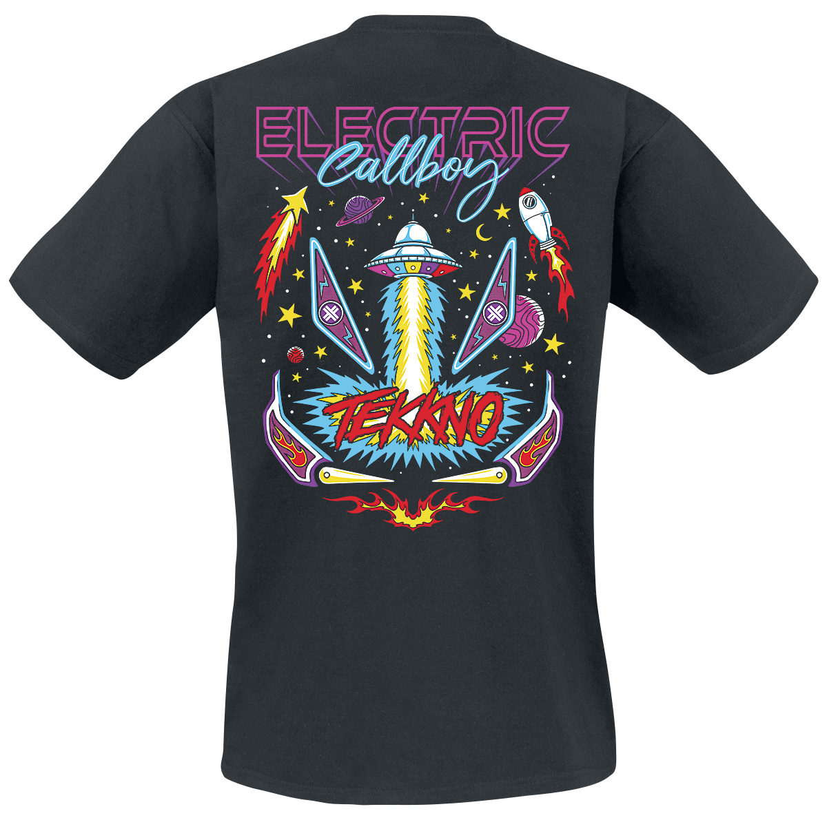 T-Shirt Manches courtes  de Electric Callboy - Tekkno Pinball - S à 3XL - pour Homme - noir - Electric Callboy - View 2