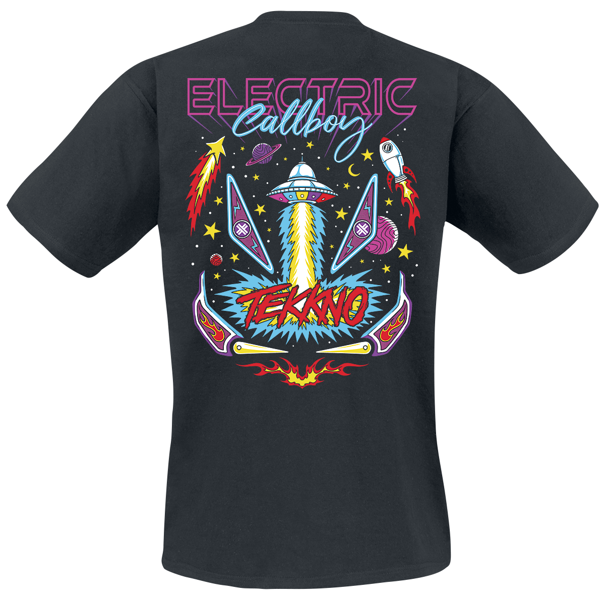 T-Shirt Manches courtes  de Electric Callboy - Tekkno Pinball - S à 3XL - pour Homme - noir - Electric Callboy - View 2