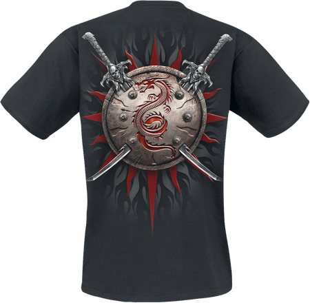 T-Shirt Manches courtes  de Spiral - Oriental Dragon - S à 4XL - pour Homme - noir - Spiral - View 2