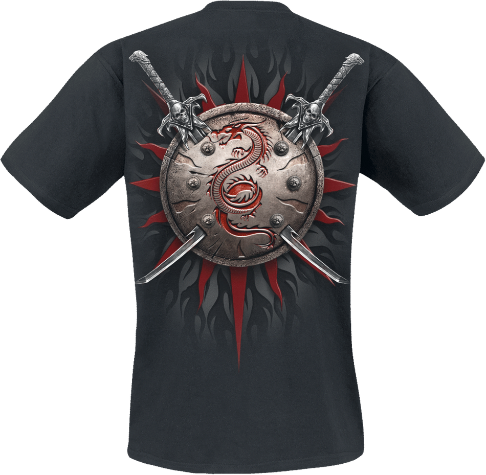 T-Shirt Manches courtes  de Spiral - Oriental Dragon - S à 4XL - pour Homme - noir - Spiral - View 2