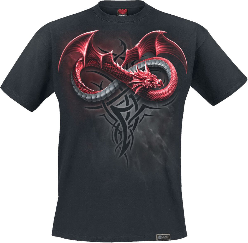 T-Shirt Manches courtes  de Spiral - Infinity Dragons - S à XXL - pour Homme - noir - Spiral