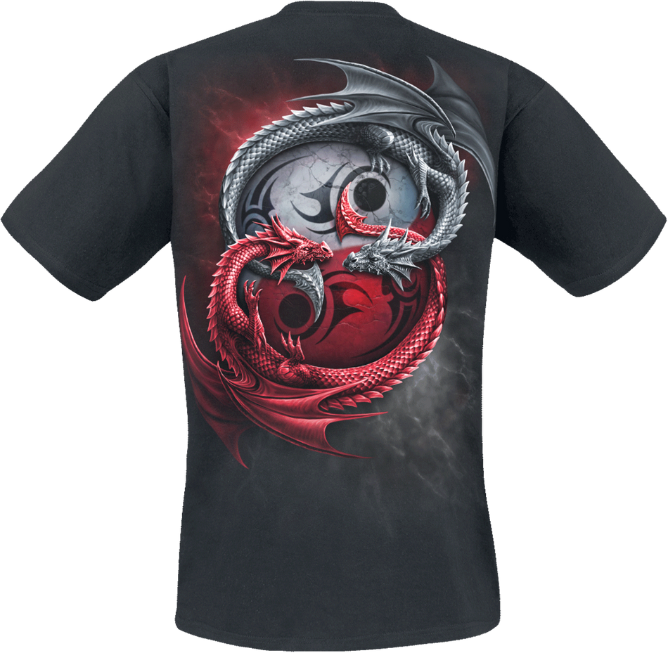 T-Shirt Manches courtes  de Spiral - Infinity Dragons - S à XXL - pour Homme - noir - Spiral - View 2