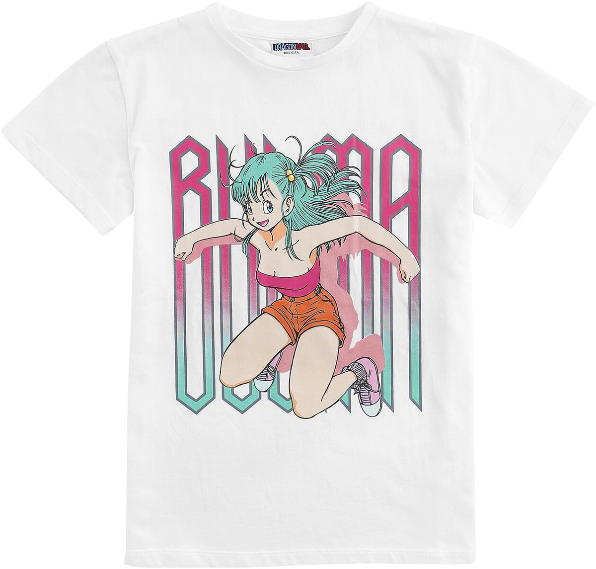 T-shirt Gaming de Dragon Ball - Enfants - Dragon Ball Z - Bulma - 104 à 116 - pour filles - blanc - Dragon Ball