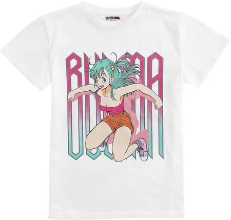 T-shirt Gaming de Dragon Ball - Enfants - Dragon Ball Z - Bulma - 104 à 116 - pour filles - blanc - Dragon Ball
