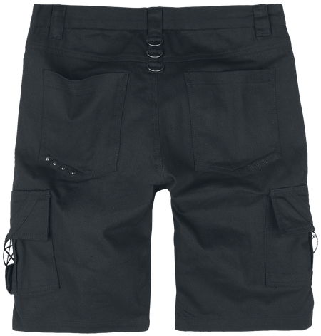 Short Gothic de Gothicana by EMP - Short avec sangles, boucles et fermetures Éclair - S à XXL - pour Homme - noir - Gothicana by EMP - View 2