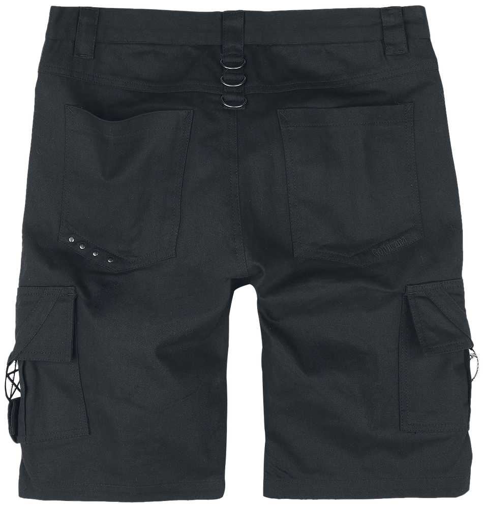 Short Gothic de Gothicana by EMP - Short avec sangles, boucles et fermetures Éclair - S à XXL - pour Homme - noir - Gothicana by EMP - View 2