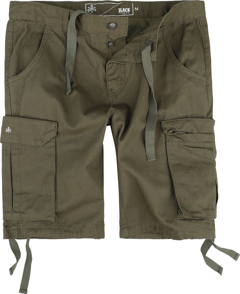Short  de Black Premium by EMP - EMP Street Crafted Design Collection - Shorts - S à XXL - pour Homme - olive - Black Premium by EMP