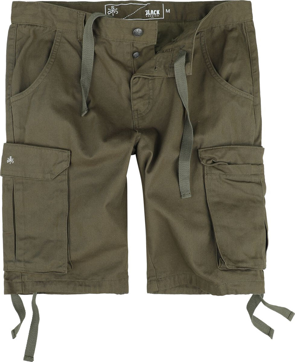 Short  de Black Premium by EMP - EMP Street Crafted Design Collection - Shorts - S à XXL - pour Homme - olive - Black Premium by EMP