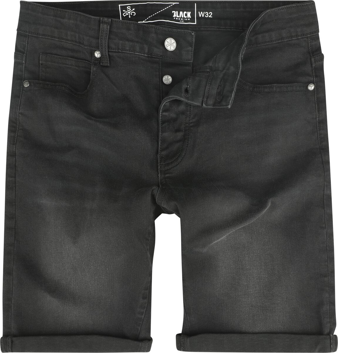 Short  de Black Premium by EMP - EMP Street Crafted Design Collection - Shorts - 29 à 34 - pour Homme - noir - Black Premium by EMP