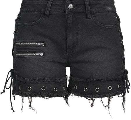 Short  de Rock Rebel by EMP - EMP Street Crafted Design Collection - Shorts - 27 à 34 - pour Femme - noir - Rock Rebel by EMP