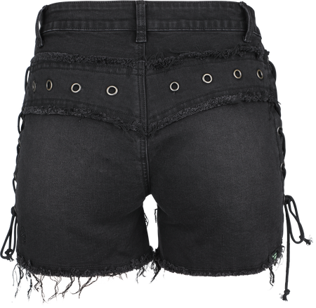 Short  de Rock Rebel by EMP - EMP Street Crafted Design Collection - Shorts - 27 à 34 - pour Femme - noir - Rock Rebel by EMP - View 2