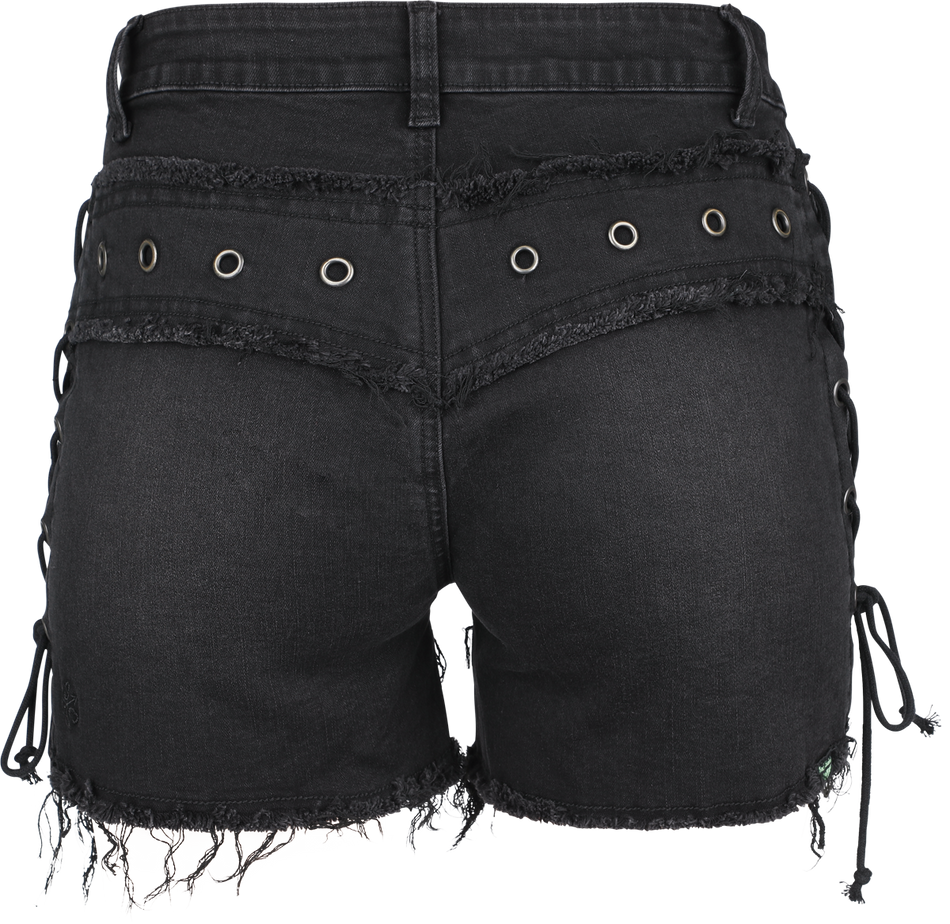 Short  de Rock Rebel by EMP - EMP Street Crafted Design Collection - Shorts - 27 à 34 - pour Femme - noir - Rock Rebel by EMP - View 2
