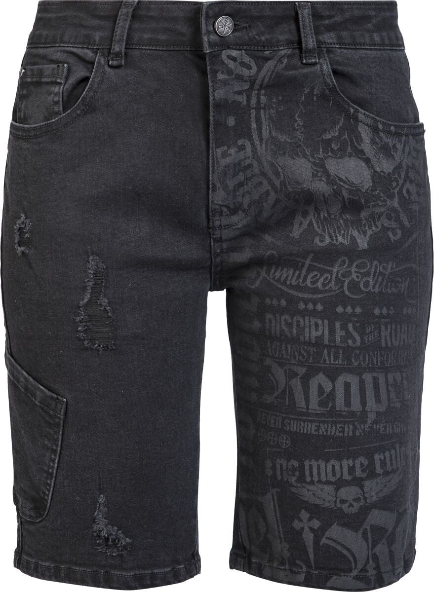 Short  de Rock Rebel by EMP - 29 - pour Femme - noir - Rock Rebel by EMP