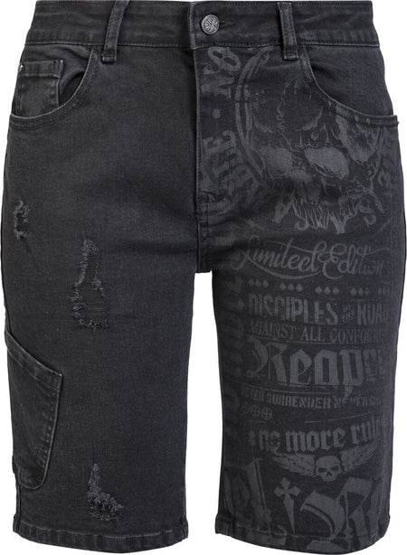 Short  de Rock Rebel by EMP - 29 - pour Femme - noir - Rock Rebel by EMP