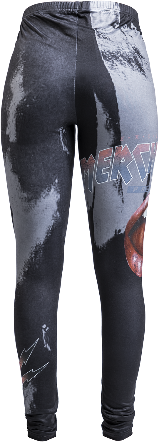 Legging  de Collection EMP Stage - Leggings avec logo EMP Vintage - S à XL - pour Femme - noir - Collection EMP Stage - View 2