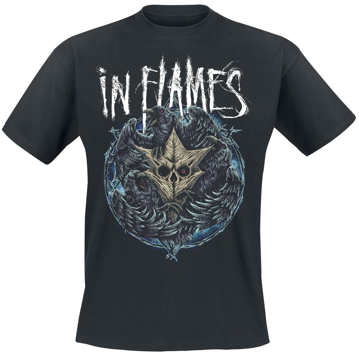 T-Shirt Manches courtes  de In Flames - Jesterhead Raven - S à 3XL - pour Homme - noir - In Flames