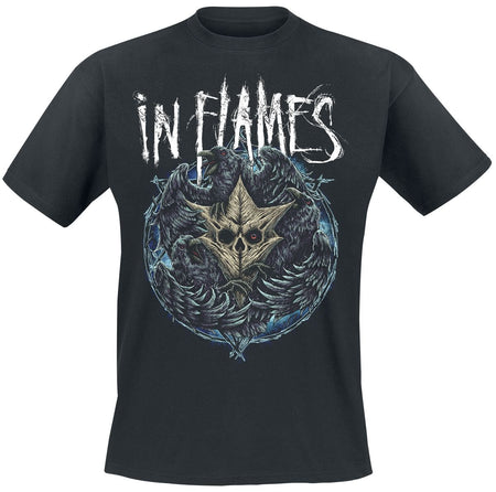 T-Shirt Manches courtes  de In Flames - Jesterhead Raven - S à 3XL - pour Homme - noir - In Flames