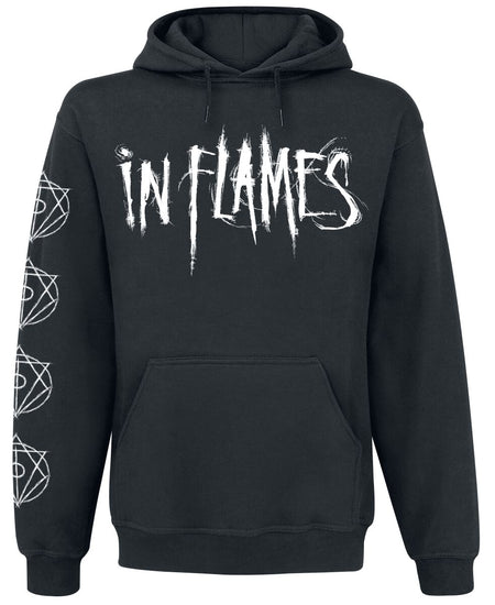 Sweat-shirt à capuche  de In Flames - Jesterhead White Raven - S à 3XL - pour Homme - noir - In Flames