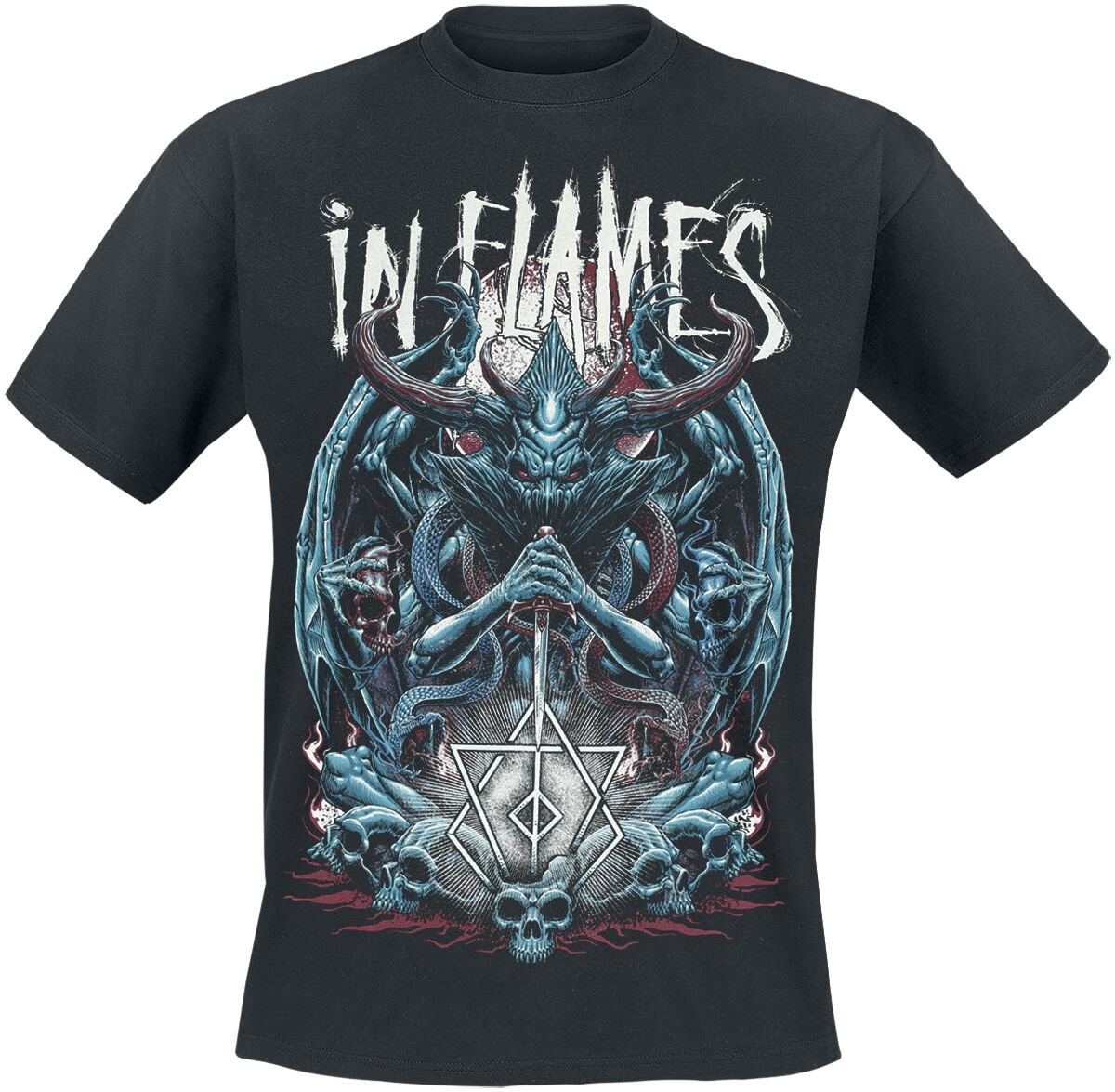 T-Shirt Manches courtes  de In Flames - Kali - S à 3XL - pour Homme - noir - In Flames