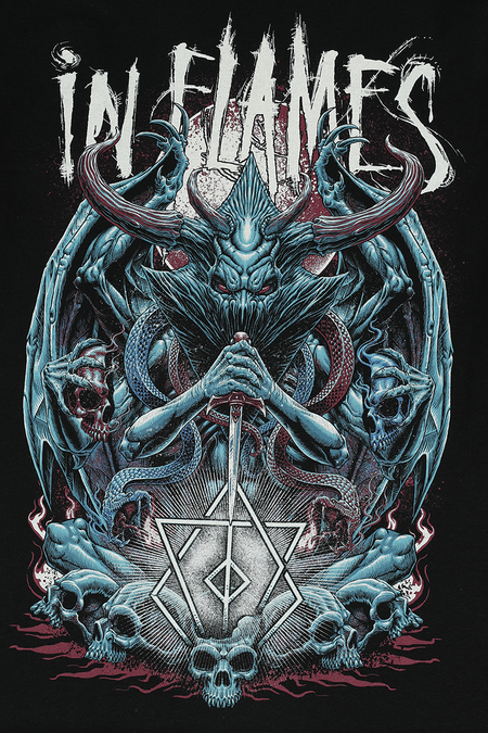 T-Shirt Manches courtes  de In Flames - Kali - S à 3XL - pour Homme - noir - In Flames - View 2