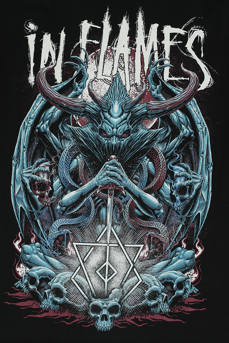 T-Shirt Manches courtes  de In Flames - Kali - S à 3XL - pour Homme - noir - In Flames - View 2