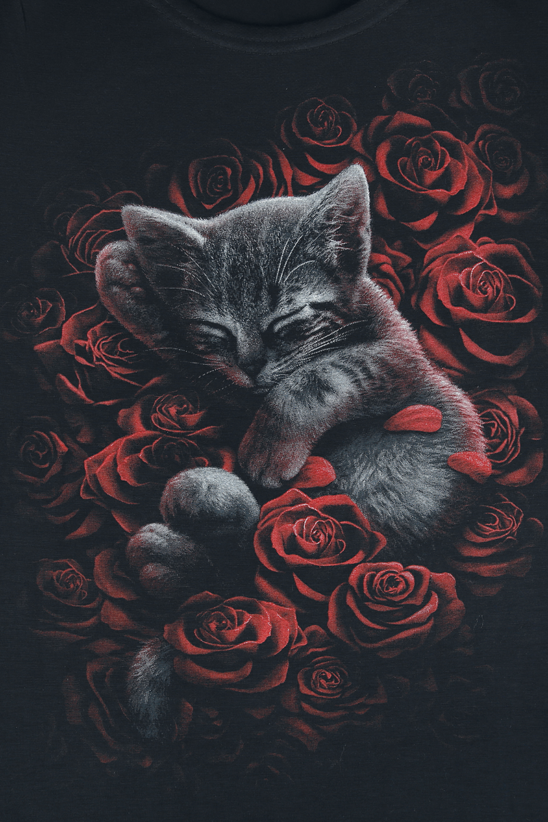 T-Shirt Manches courtes Gothic de Spiral - Bed Of Rose - S à XXL - pour Femme - noir - Spiral - View 2