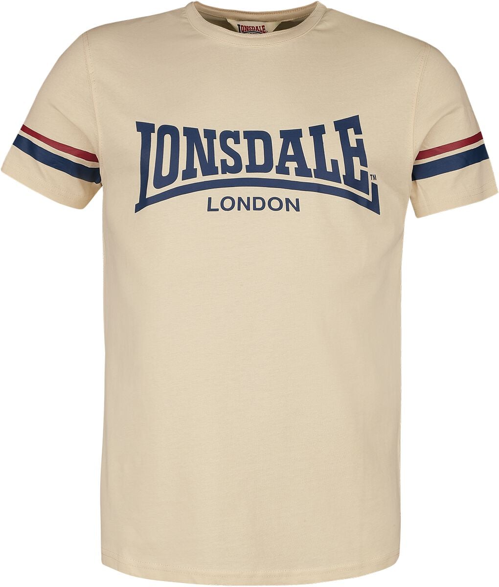 T-Shirt Manches courtes  de Lonsdale London - CREICH - S à XXL - pour Homme - sable - Lonsdale London