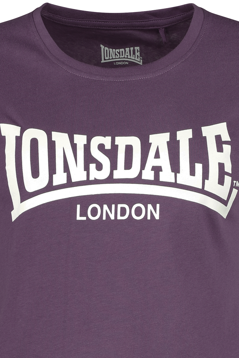 T-Shirt Manches courtes  de Lonsdale London - CARTMEL - XS à XL - pour Femme - aubergine - Lonsdale London - View 2