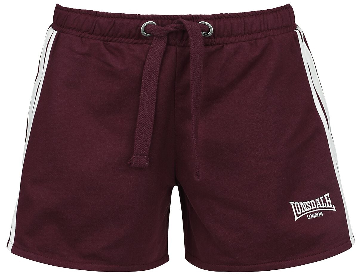 Short  de Lonsdale London - CARLOWAY - XS à XL - pour Femme - rouge foncé - Lonsdale London