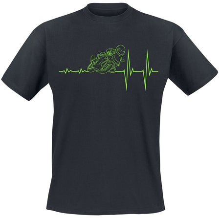 T-Shirt Manches courtes Fun de Slogans - ECG - Moto - S à 4XL - pour Homme - noir - Slogans