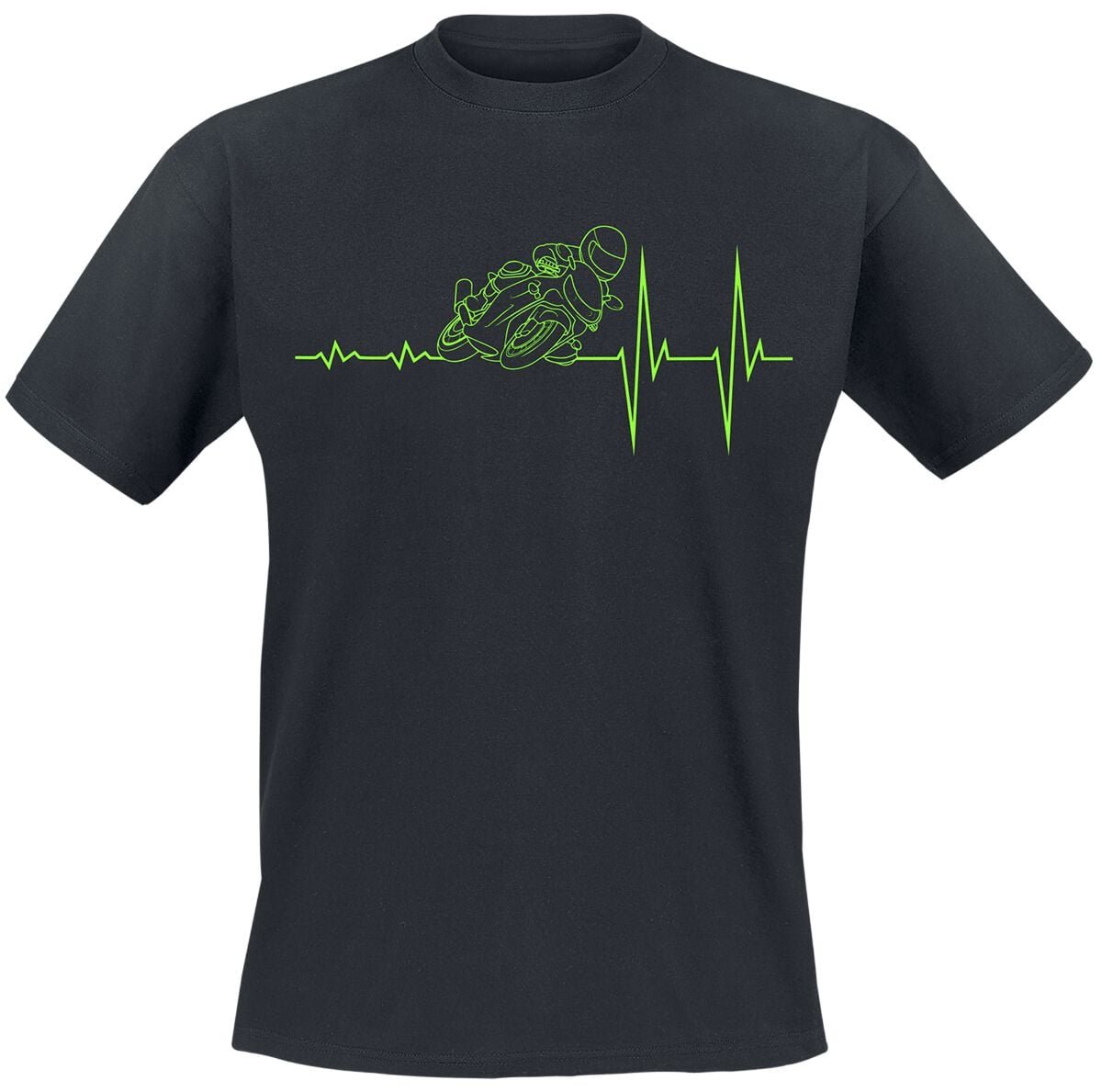 T-Shirt Manches courtes Fun de Slogans - ECG - Moto - S à 4XL - pour Homme - noir - Slogans