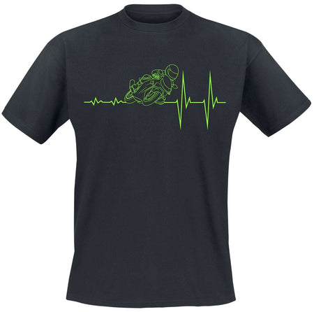 T-Shirt Manches courtes Fun de Slogans - ECG - Moto - S à 4XL - pour Homme - noir - Slogans